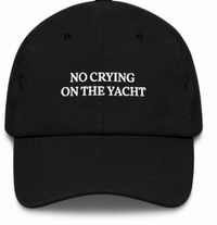 No Crying On The Yacht Embroidered Cap 2