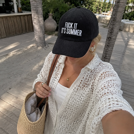 "Fuck It It's Summer" Corduroy Dad Hat