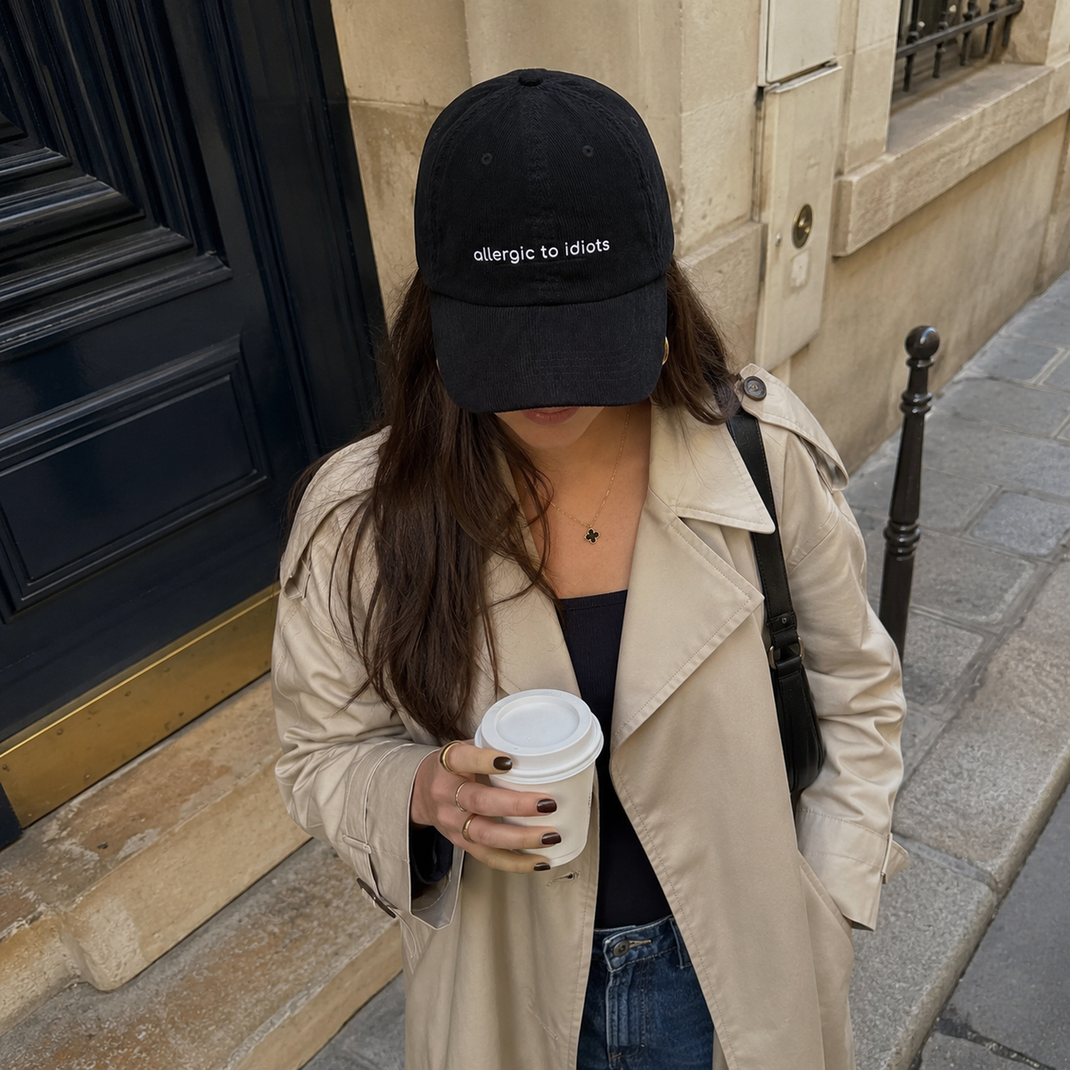 Allergic To Idiots Embroidered Cap