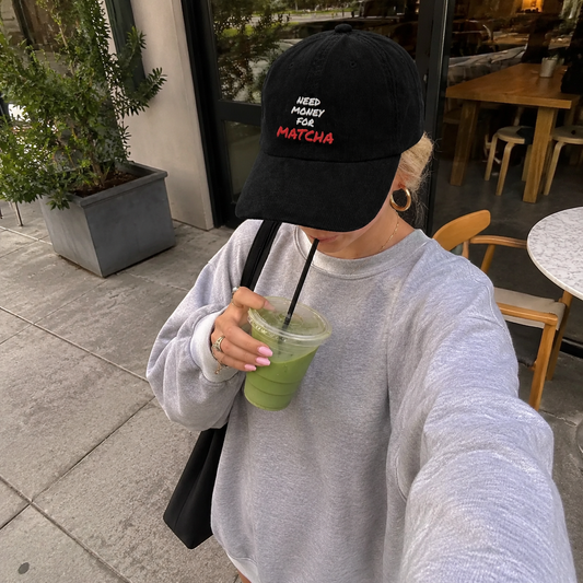 Need Money For Matcha Embroidered Cap